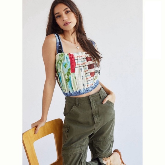 NWT Anthropologie Crafted Crop Tank - Picture 1 of 7